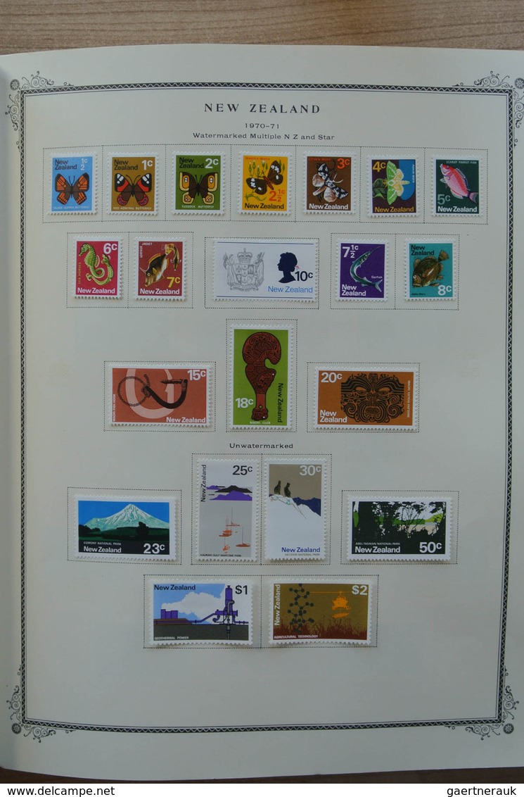 Neuseeland: 1874-2002. Well filled, mostly MNH and mint hinged collection New Zealand 1874-2002 in 2