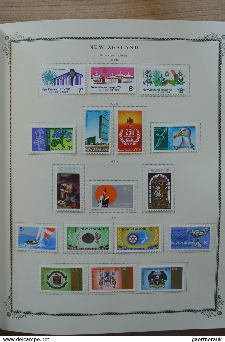 Neuseeland: 1874-2002. Well filled, mostly MNH and mint hinged collection New Zealand 1874-2002 in 2