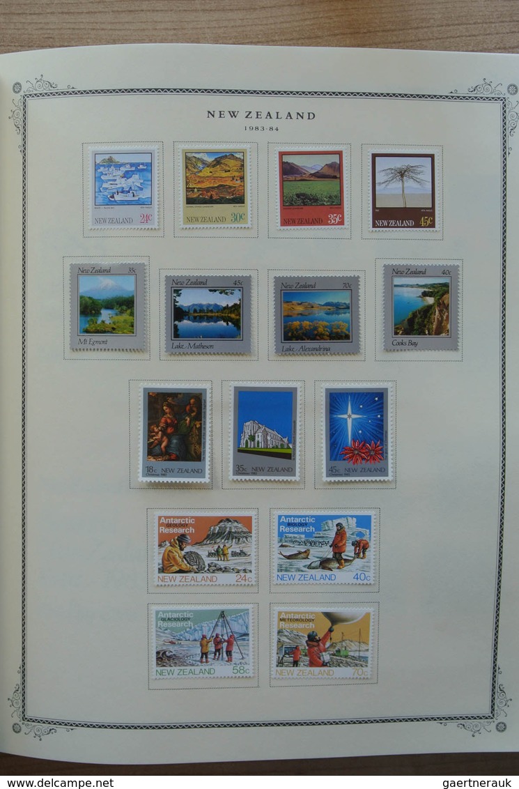 Neuseeland: 1874-2002. Well filled, mostly MNH and mint hinged collection New Zealand 1874-2002 in 2