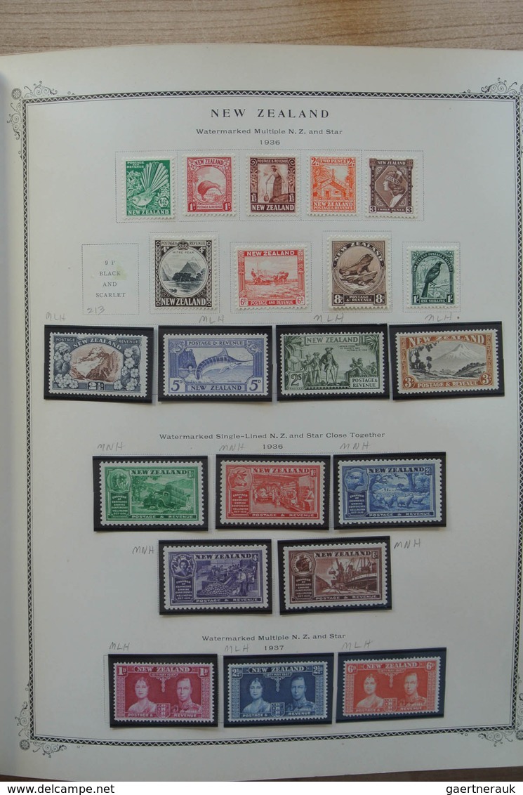 Neuseeland: 1874-2002. Well filled, mostly MNH and mint hinged collection New Zealand 1874-2002 in 2