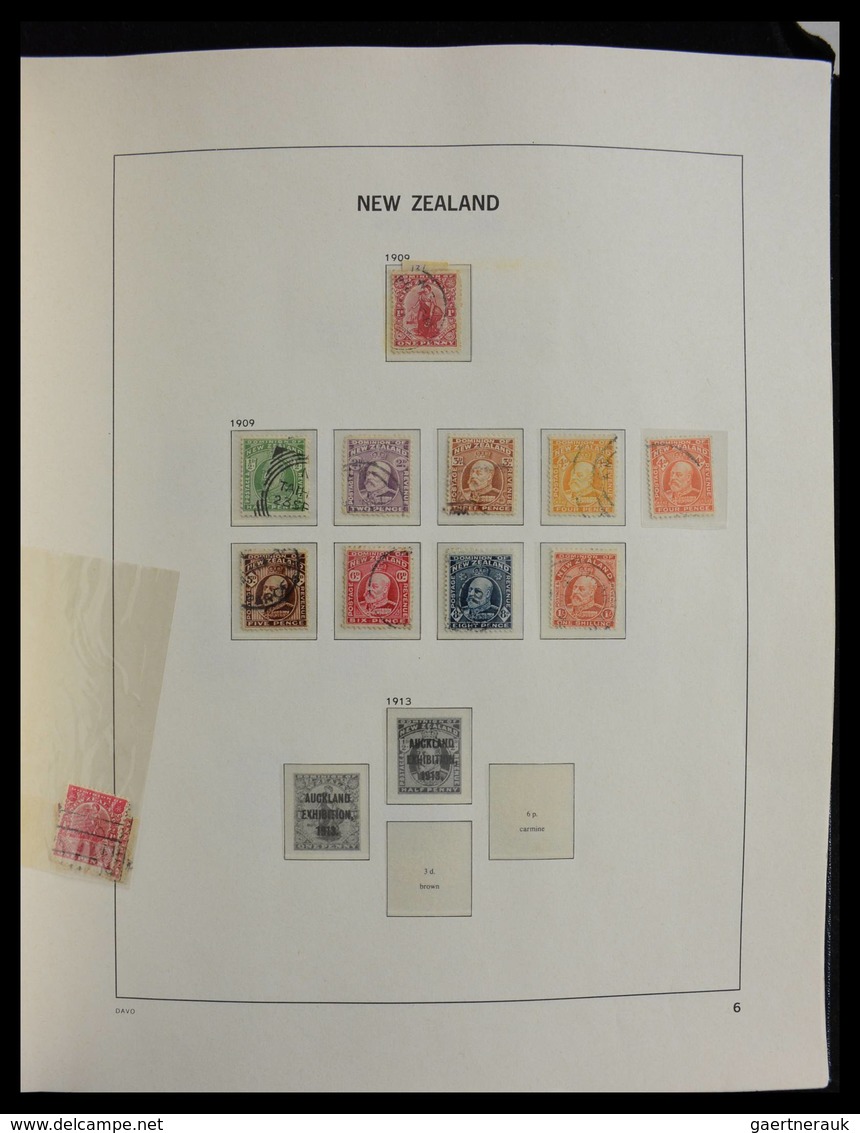 Neuseeland: 1898-2014: Very Well Filled, Cancelled Collection New Zealand 1898-2014 In 3 Davo Albums - Briefe U. Dokumente