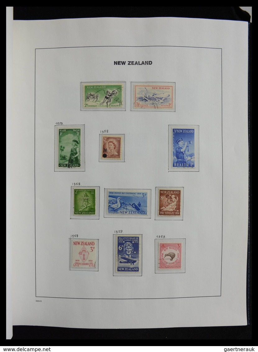 Neuseeland: 1898-2014: Very well filled, cancelled collection New Zealand 1898-2014 in 3 Davo albums