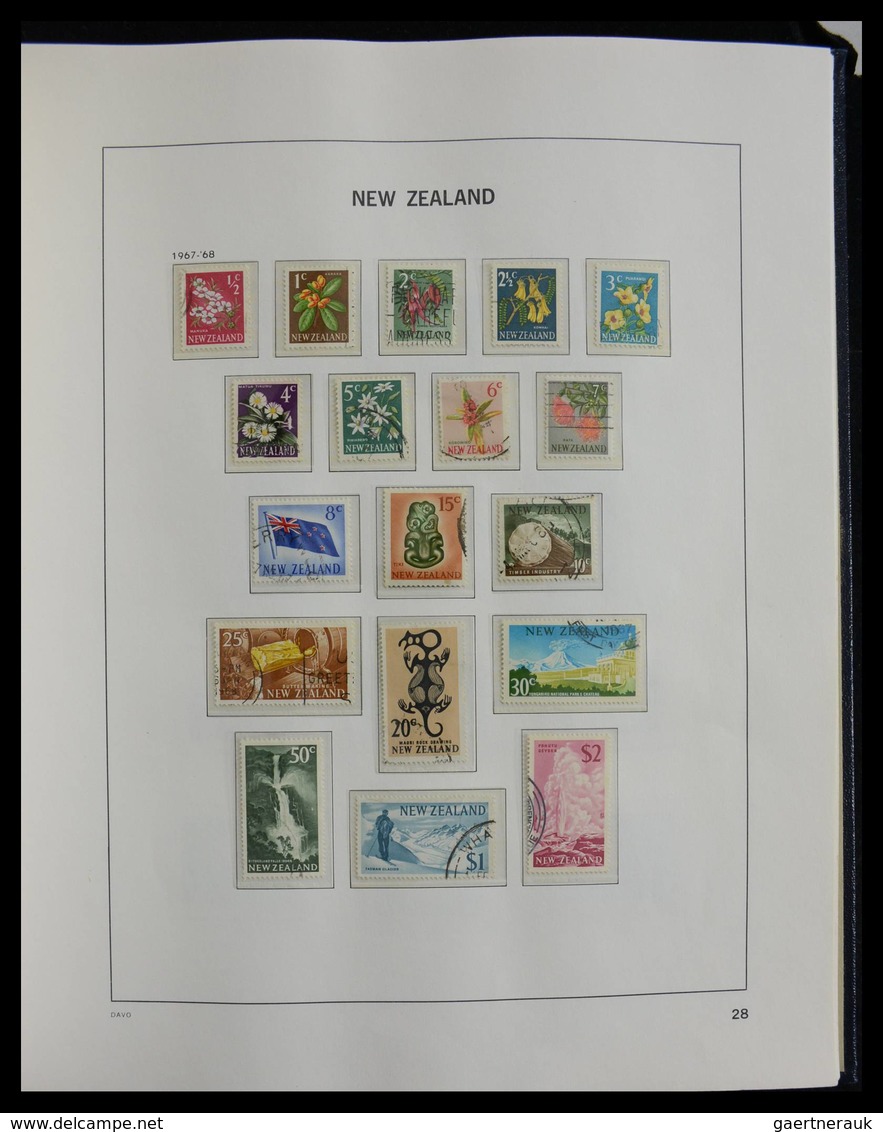 Neuseeland: 1898-2014: Very well filled, cancelled collection New Zealand 1898-2014 in 3 Davo albums