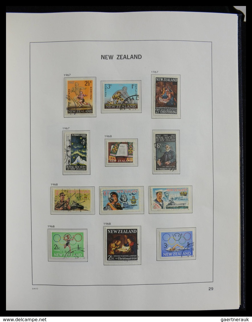 Neuseeland: 1898-2014: Very well filled, cancelled collection New Zealand 1898-2014 in 3 Davo albums