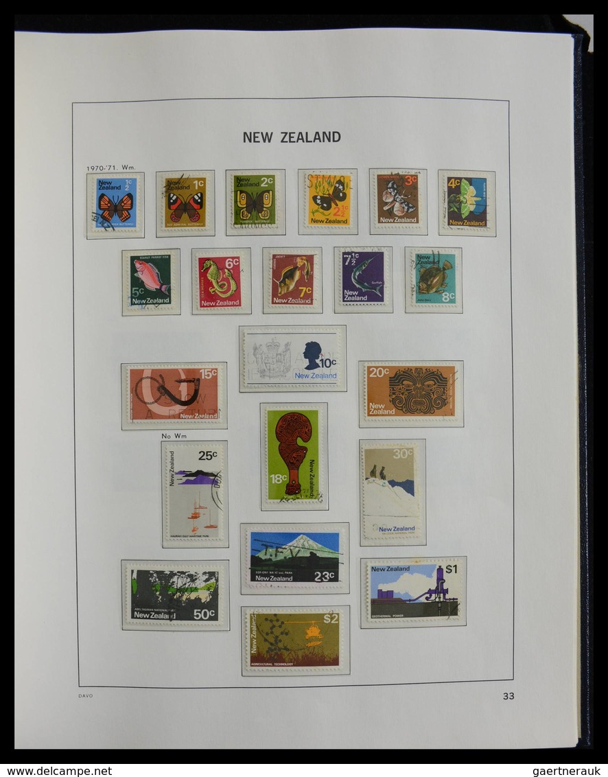 Neuseeland: 1898-2014: Very well filled, cancelled collection New Zealand 1898-2014 in 3 Davo albums