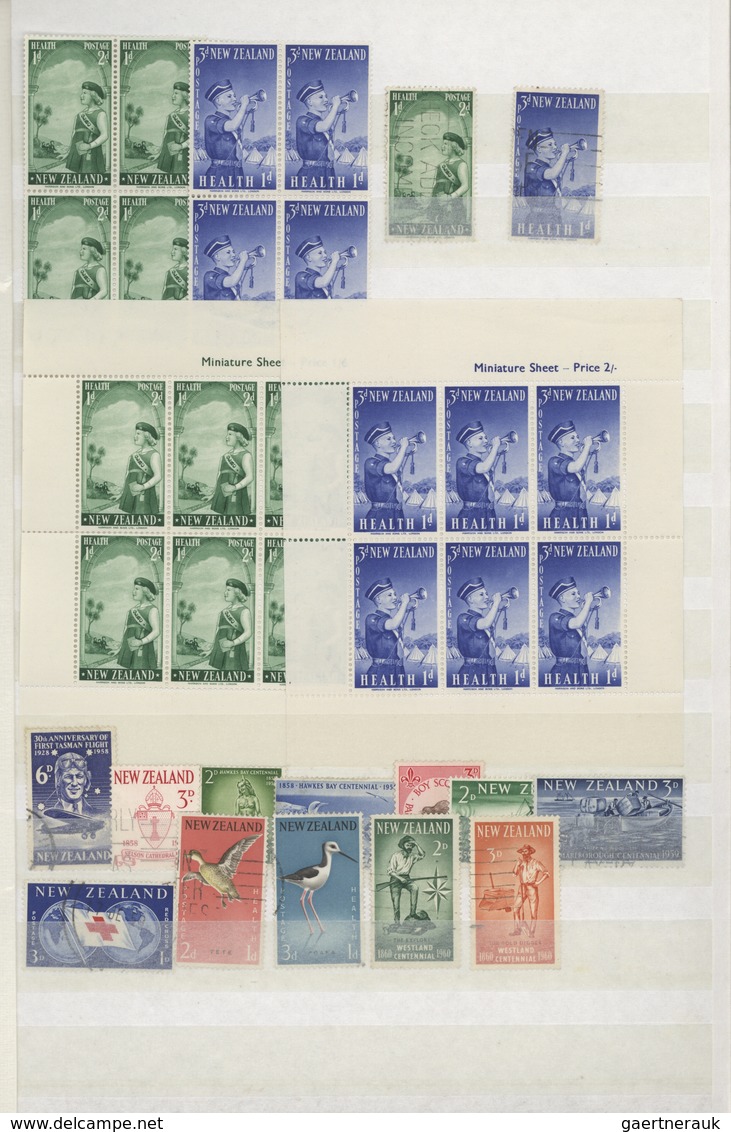 Neuseeland: 1953/1985, Mint And Used Collection/accumulation On Stockpages, Well Sorted Throughout, - Briefe U. Dokumente