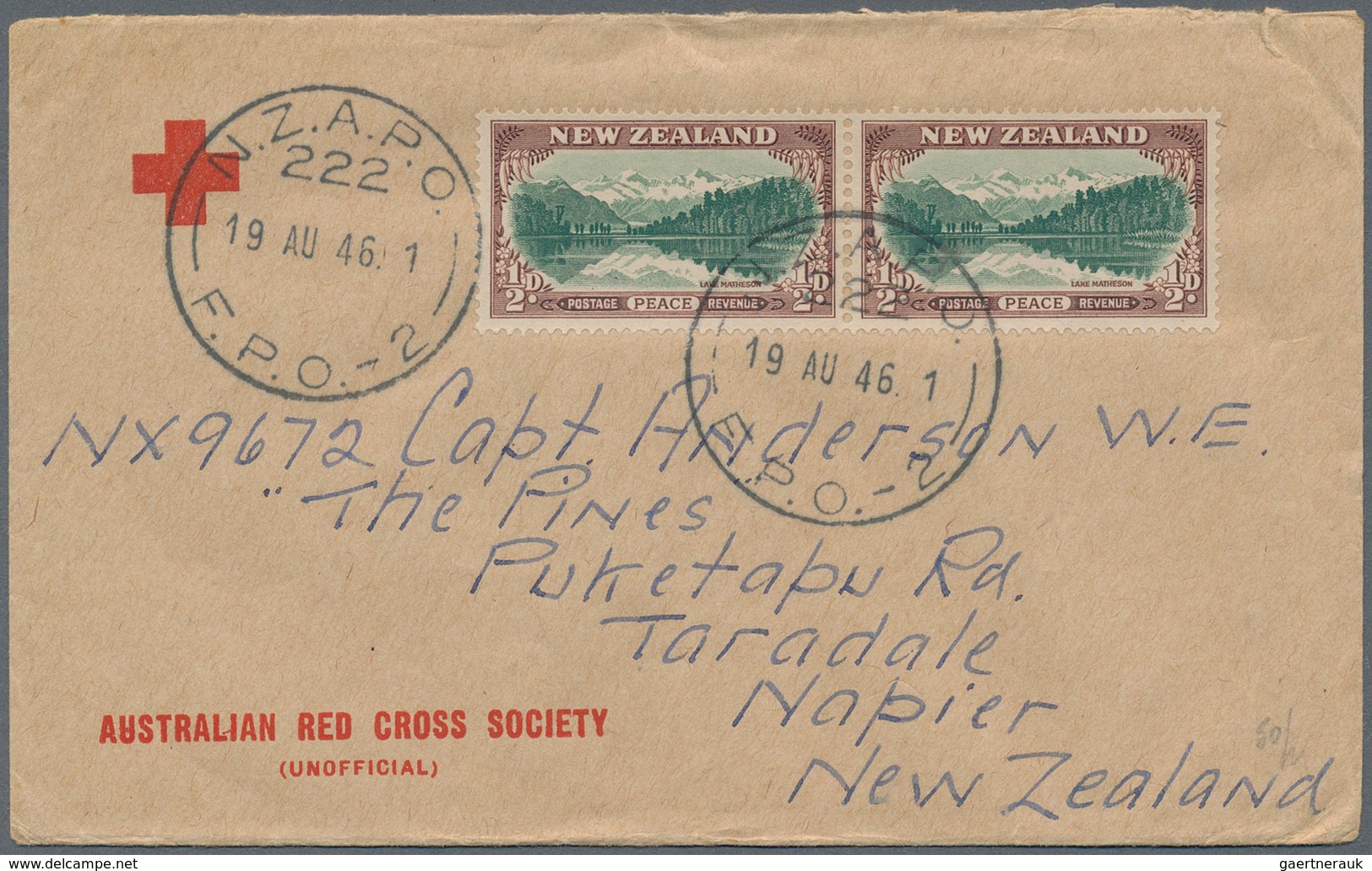 Neuseeland - Besonderheiten: 1946/1947, NZ Forces In Japan, Group Of Eight Covers To Australia/USA, - Altri & Non Classificati