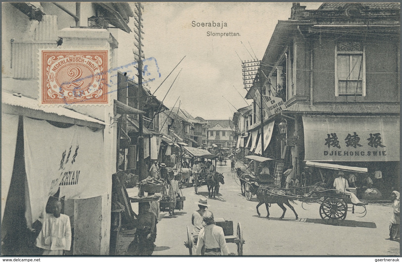 Niederländisch-Indien: 1910 (ca.) 2c Brown, On The Picture Side Of 14 Different Picture Postcards, T - Niederländisch-Indien