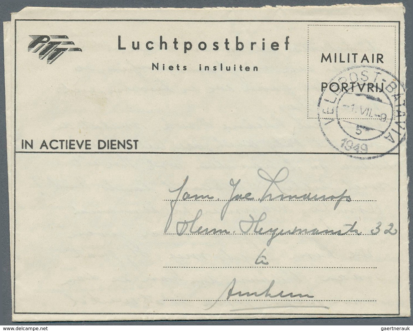 Niederländisch-Indien: 1945/1958 (ca.), MILITARY MAIL: Accumulation With About 135 Unused And Used M - Niederländisch-Indien