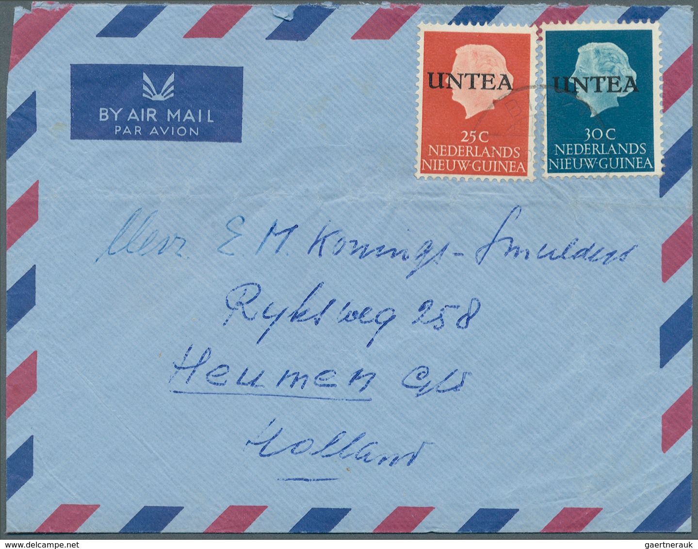 Niederländisch-Neuguinea - West-Neuguinea (UNTEA): 1962/1963 Drei Bedarfsbelege (1 LP-Brief, 1 Posta - Niederländisch-Neuguinea