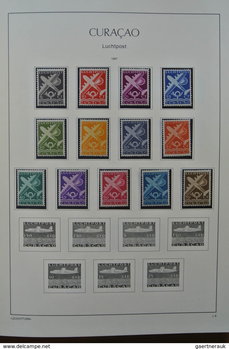 Niederländische Antillen: 1889-2009. Very well filled, MNH, mint hinged and used collection Netherla