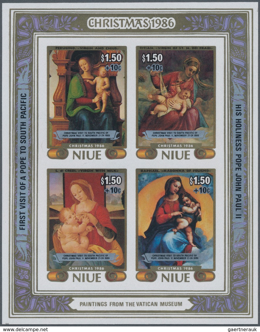 Niue: 1978/1986 (ca.), Accumulation With Approx. 850 IMPERFORATE Stamps And 40 Imperf. Miniature She - Niue