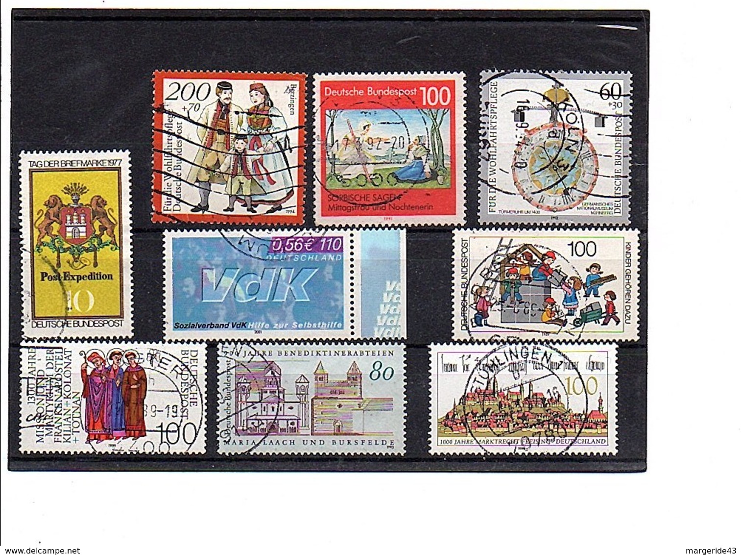 ALLEMAGNE RFA LOT D'OBLITERES - Vrac (max 999 Timbres)