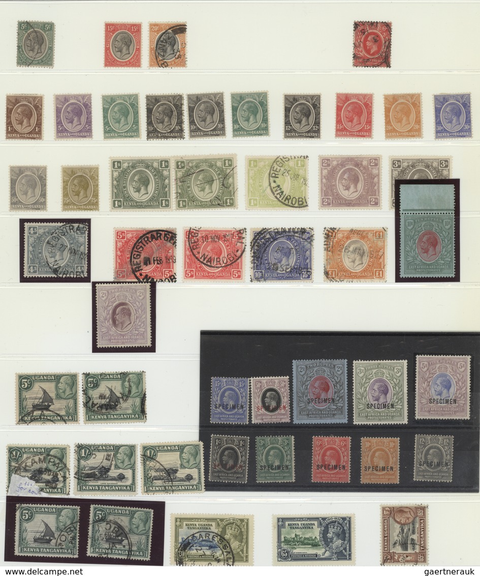 Ostafrikanische Gemeinschaft: 1904/1970 (ca.), Comprehensive Mint And Used Collection In A Binder, W - Britisch-Ostafrika