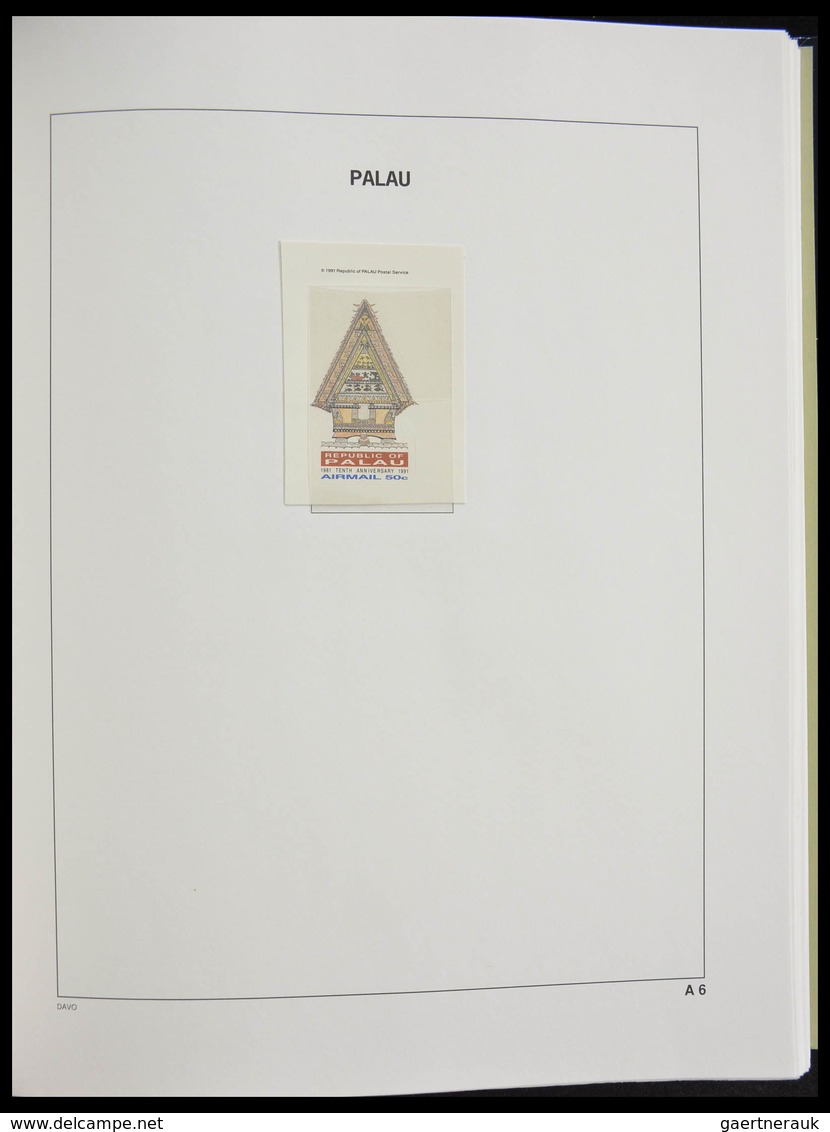 Palau: 1983-1999: MNH, apparently complete collection Palau 1983-1999 in Davo luxe album and stockbo