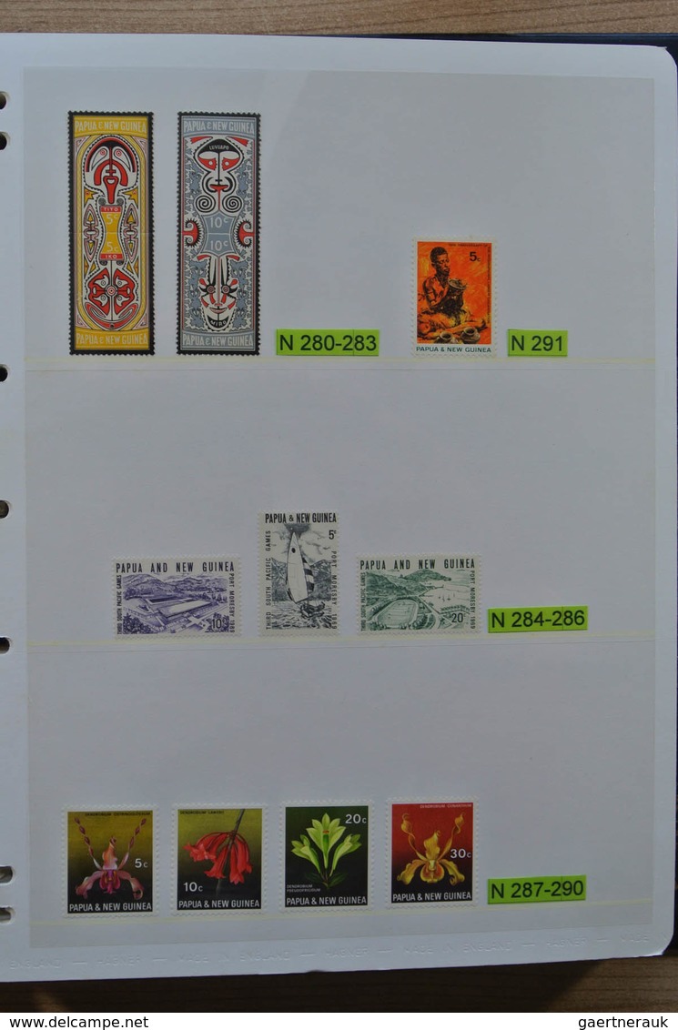 Papua Neuguinea: 1935-2007: Beautiful, as good as complete, MNH collection Papua New Guinea 1935-200