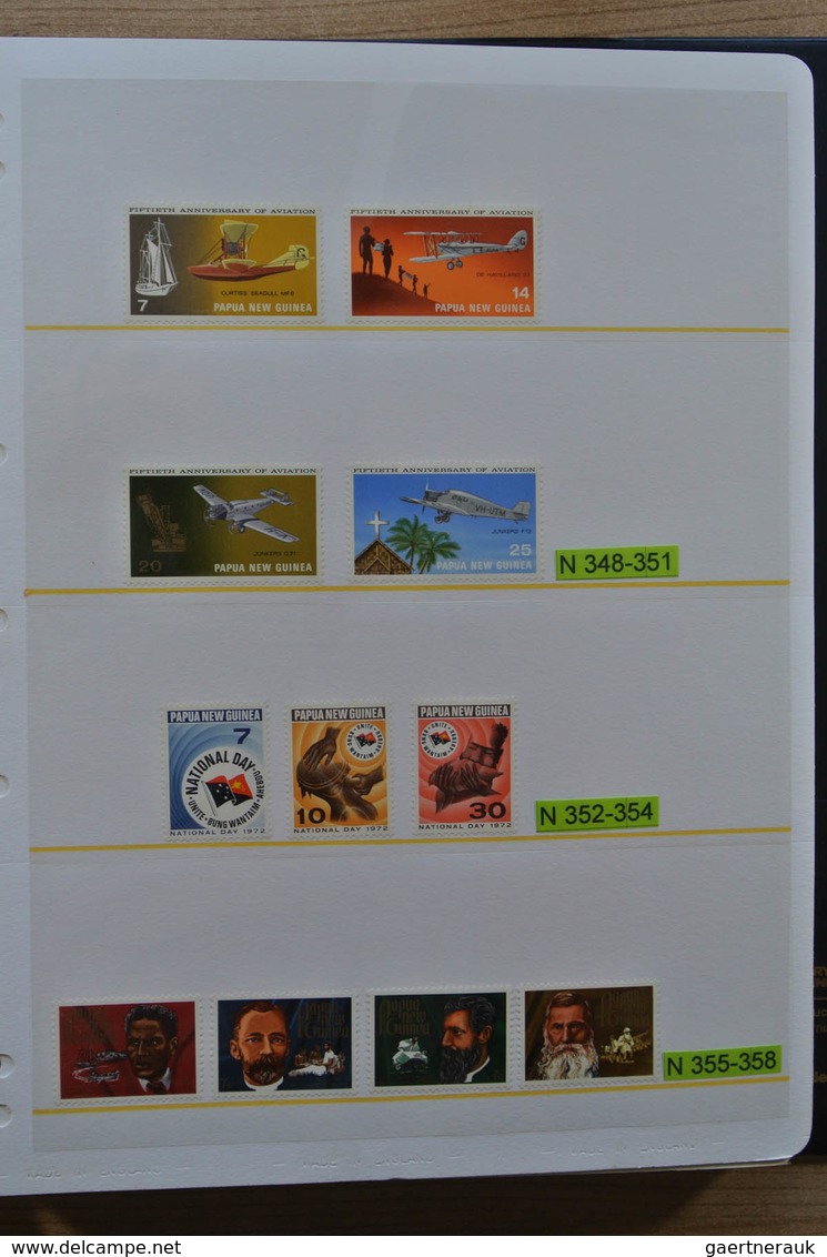 Papua Neuguinea: 1935-2007: Beautiful, as good as complete, MNH collection Papua New Guinea 1935-200