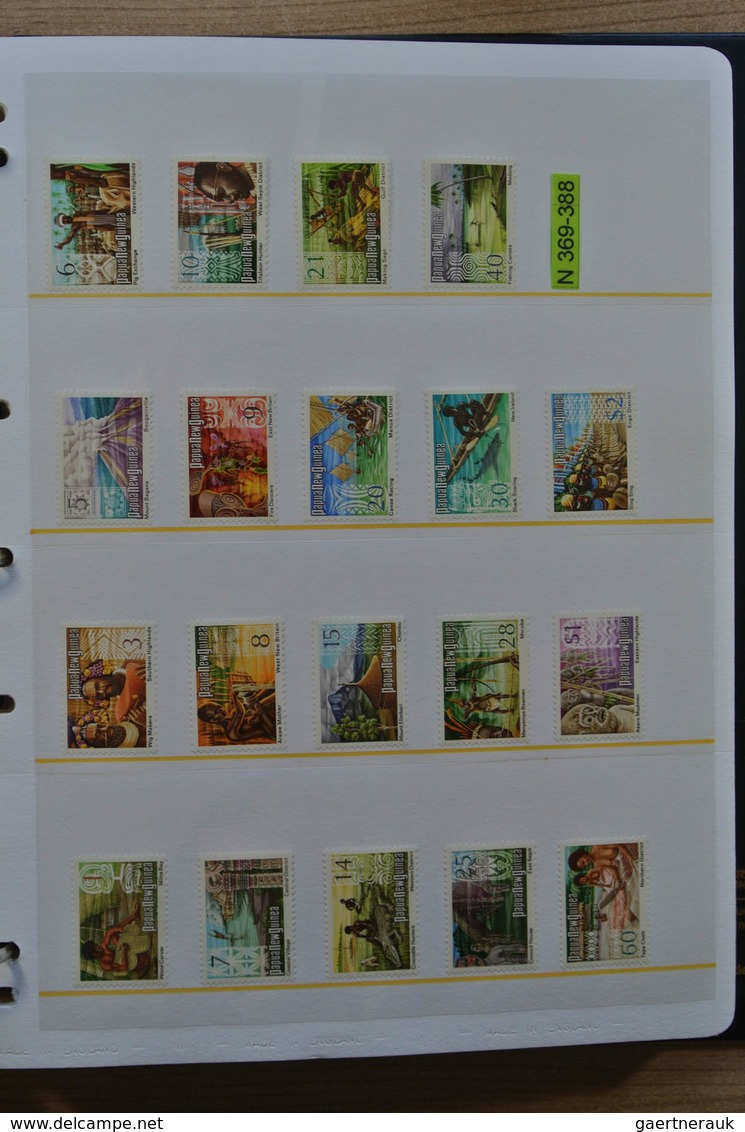 Papua Neuguinea: 1935-2007: Beautiful, as good as complete, MNH collection Papua New Guinea 1935-200