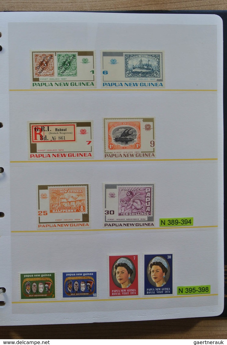 Papua Neuguinea: 1935-2007: Beautiful, as good as complete, MNH collection Papua New Guinea 1935-200