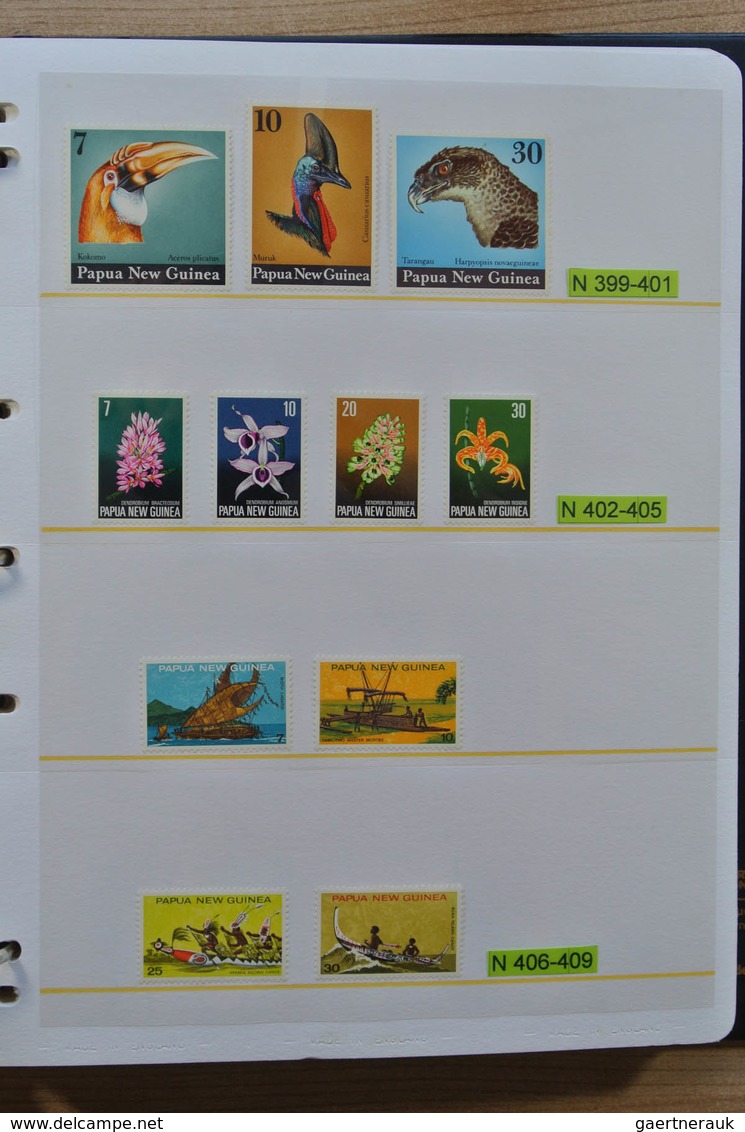 Papua Neuguinea: 1935-2007: Beautiful, as good as complete, MNH collection Papua New Guinea 1935-200