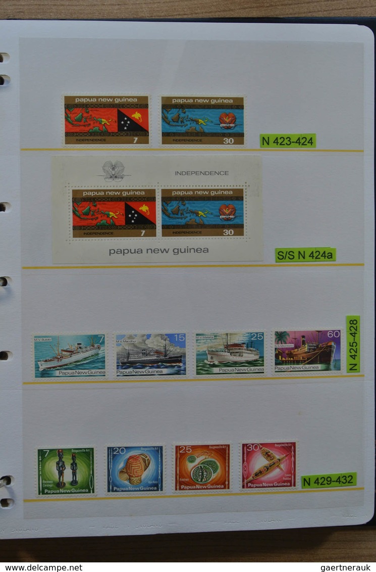 Papua Neuguinea: 1935-2007: Beautiful, as good as complete, MNH collection Papua New Guinea 1935-200