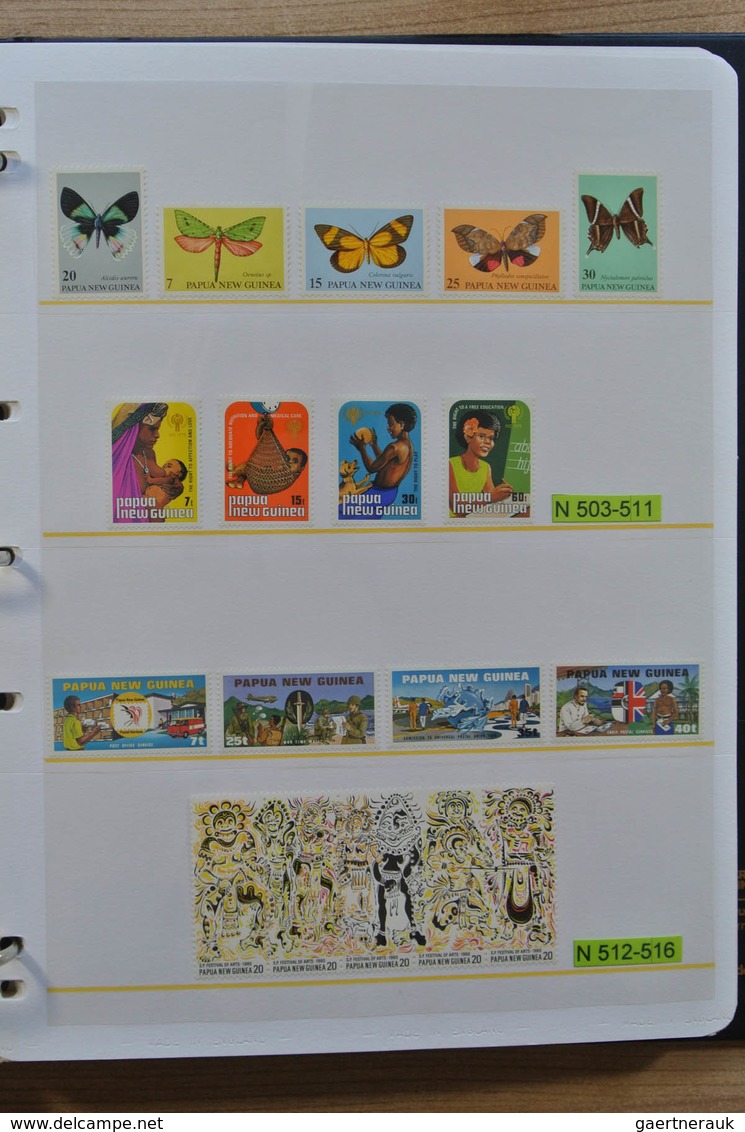 Papua Neuguinea: 1935-2007: Beautiful, as good as complete, MNH collection Papua New Guinea 1935-200