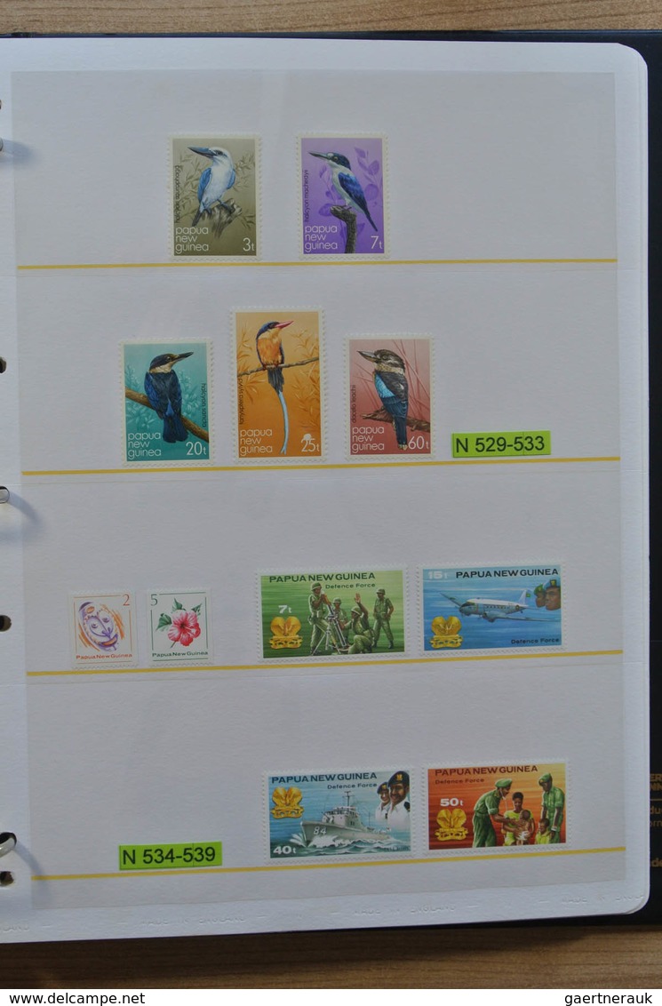 Papua Neuguinea: 1935-2007: Beautiful, as good as complete, MNH collection Papua New Guinea 1935-200