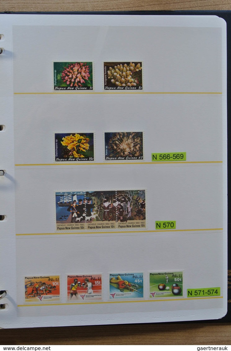 Papua Neuguinea: 1935-2007: Beautiful, as good as complete, MNH collection Papua New Guinea 1935-200