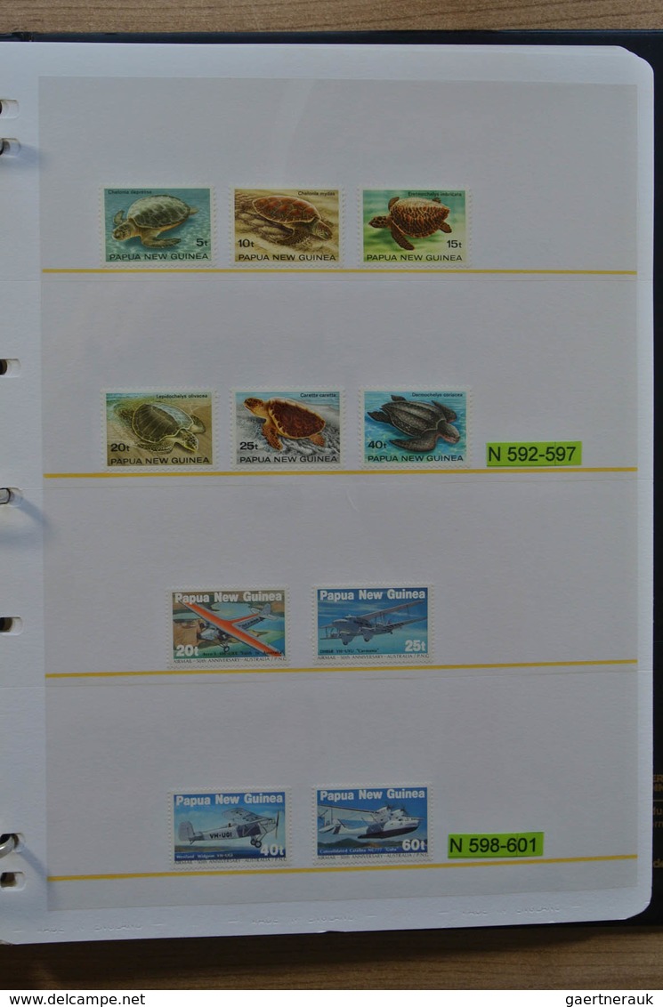 Papua Neuguinea: 1935-2007: Beautiful, as good as complete, MNH collection Papua New Guinea 1935-200