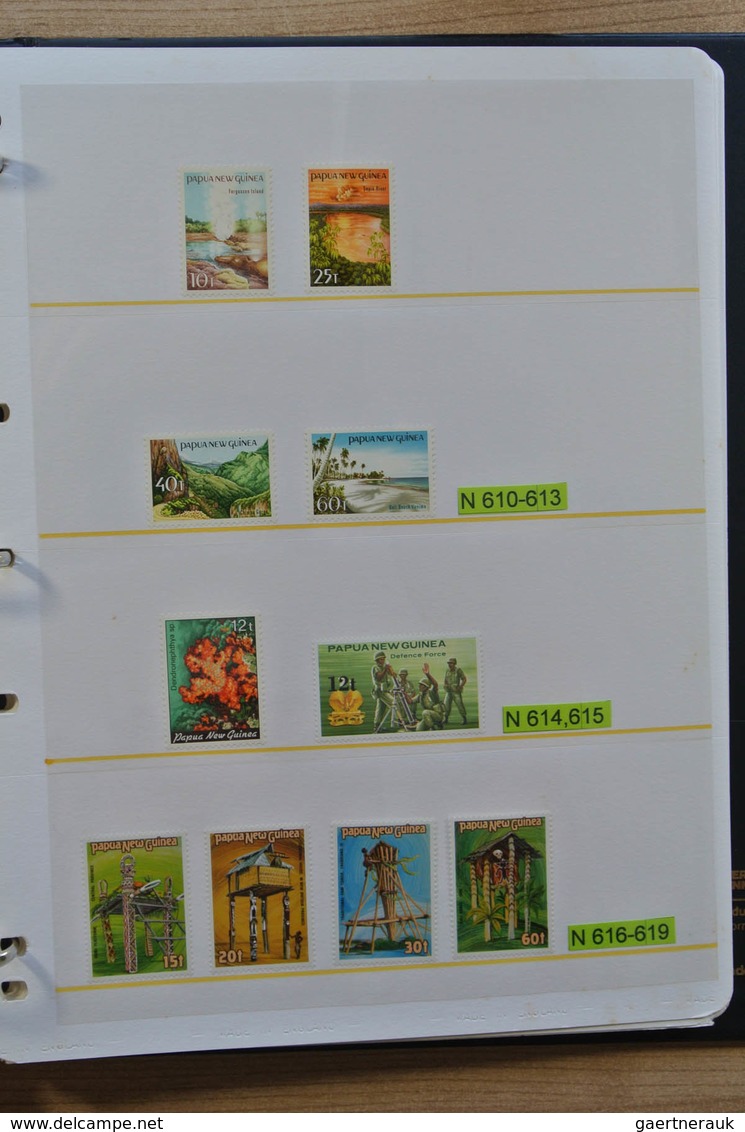 Papua Neuguinea: 1935-2007: Beautiful, as good as complete, MNH collection Papua New Guinea 1935-200