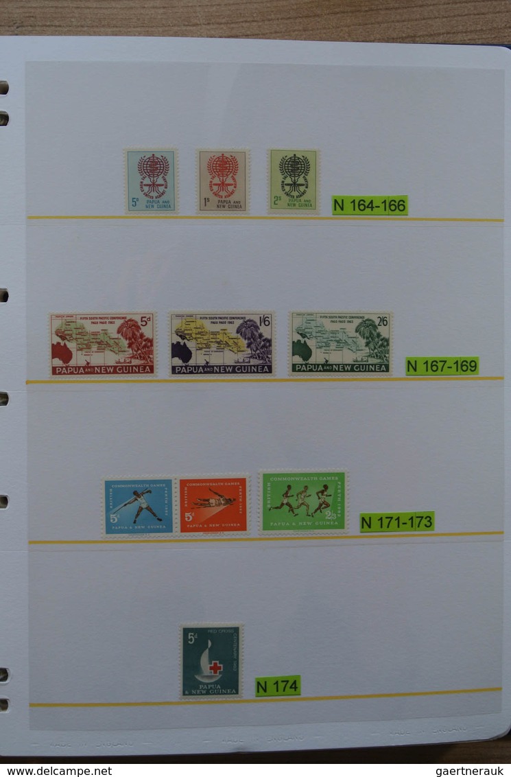 Papua Neuguinea: 1935-2007: Beautiful, as good as complete, MNH collection Papua New Guinea 1935-200