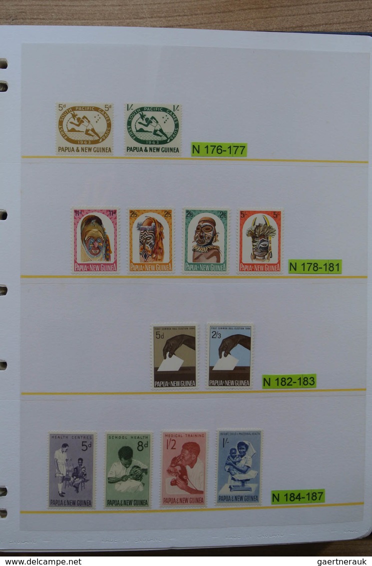 Papua Neuguinea: 1935-2007: Beautiful, as good as complete, MNH collection Papua New Guinea 1935-200