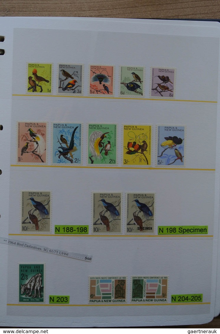 Papua Neuguinea: 1935-2007: Beautiful, as good as complete, MNH collection Papua New Guinea 1935-200