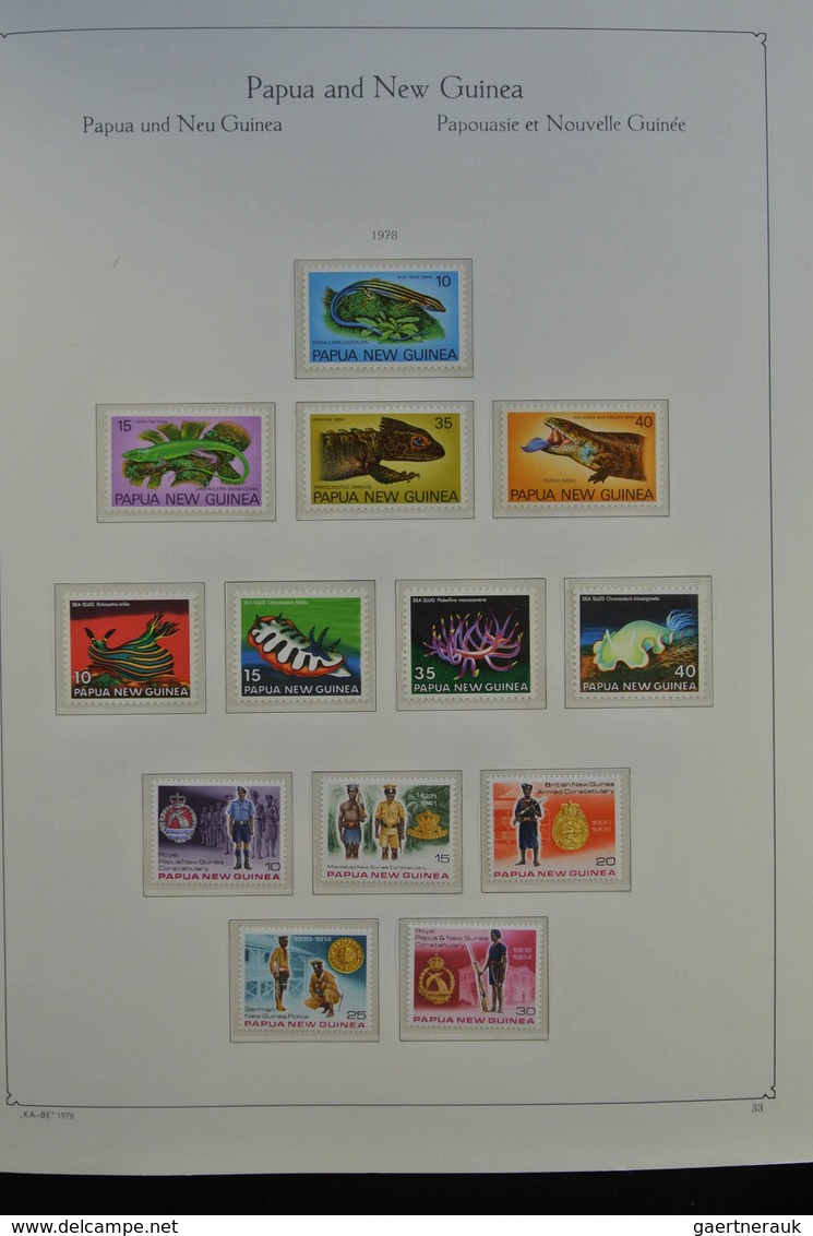 Papua Neuguinea: 1952-2006: Almost complete, MNH (few older stamps hinged) collection Papua New Guin