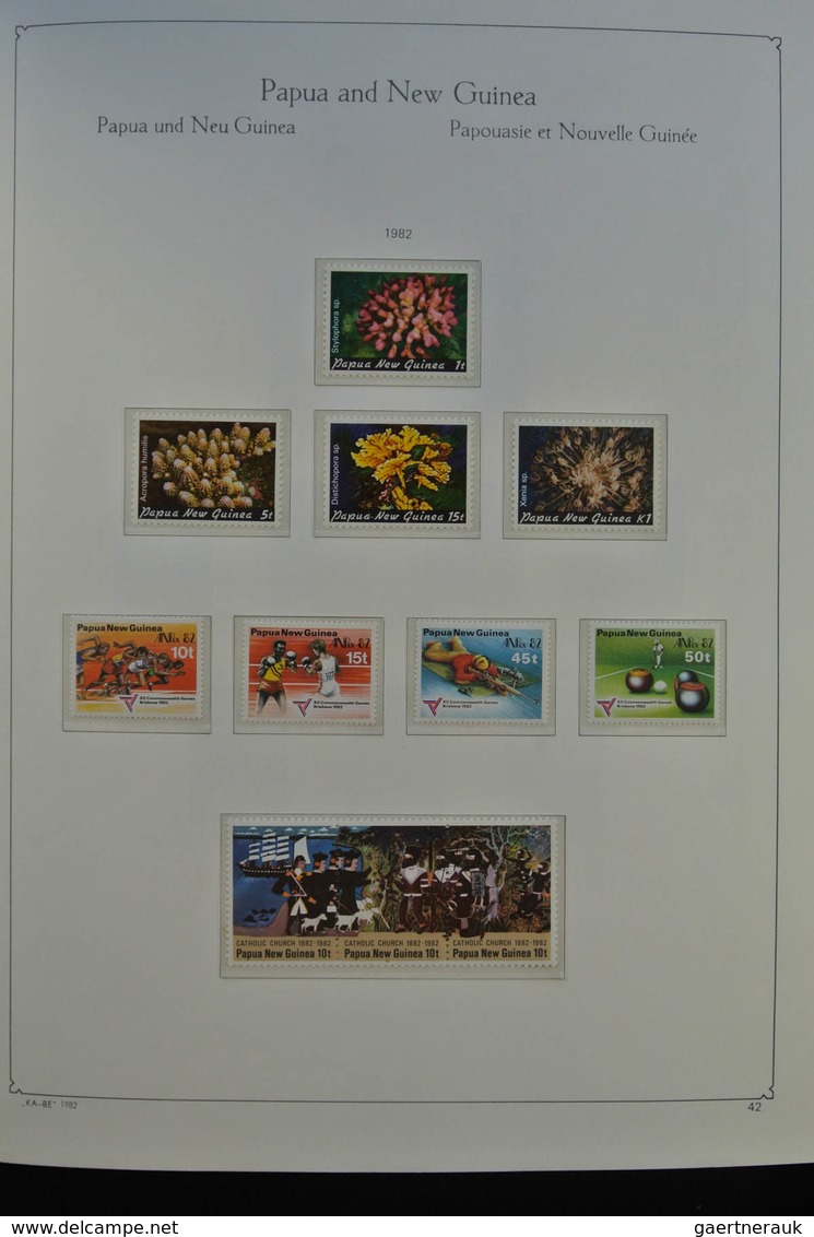 Papua Neuguinea: 1952-2006: Almost complete, MNH (few older stamps hinged) collection Papua New Guin