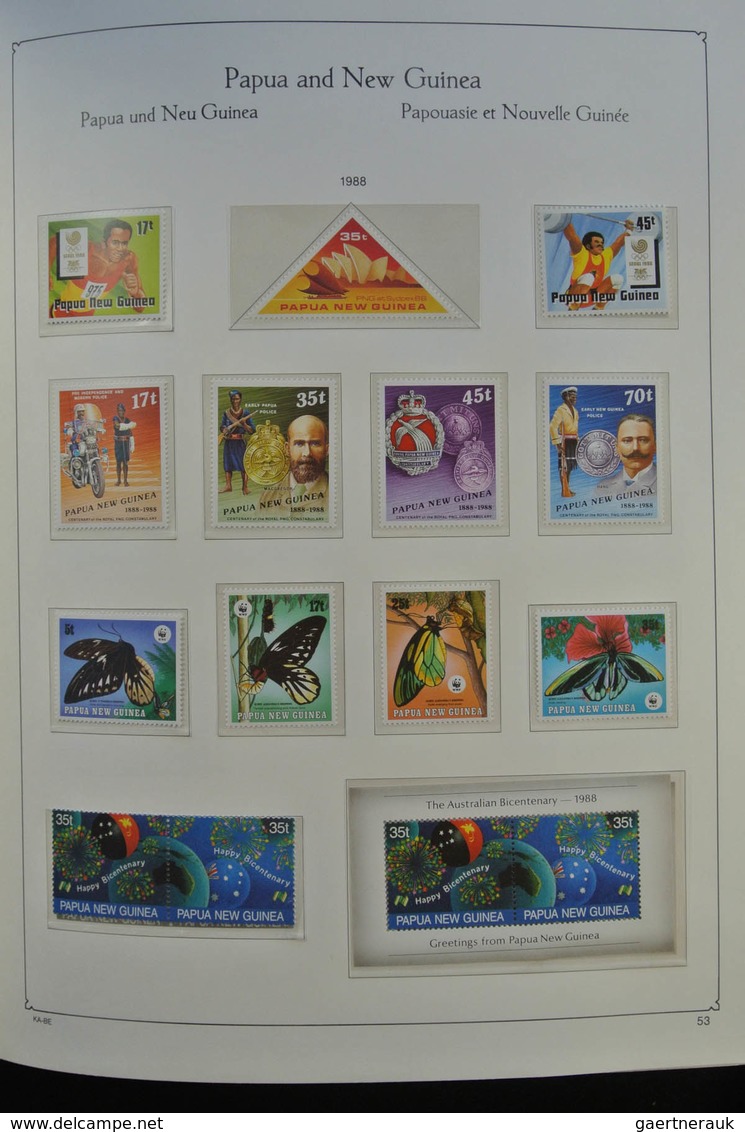 Papua Neuguinea: 1952-2006: Almost complete, MNH (few older stamps hinged) collection Papua New Guin