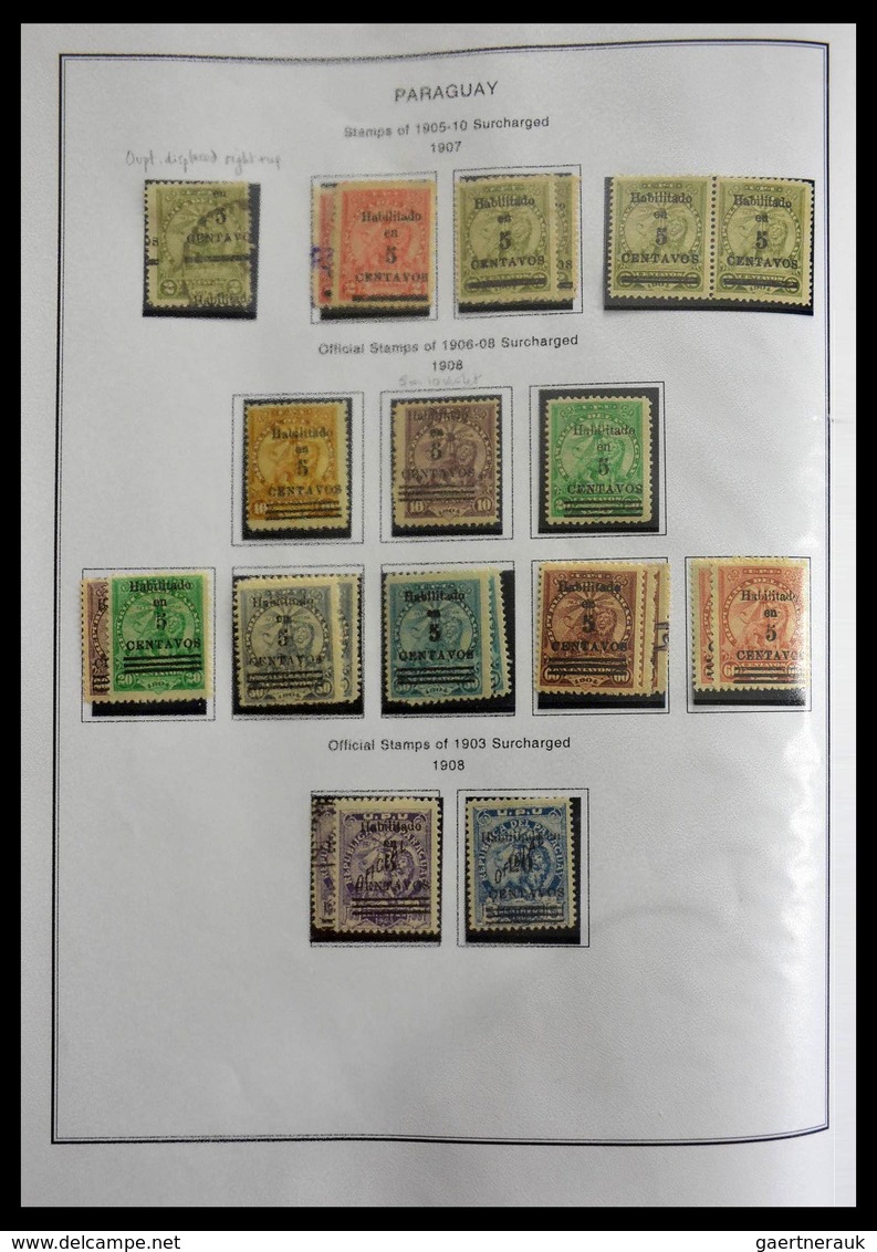 Paraguay: 1870-1964: Extensive, MNH, Mint Hinged And Used Collection Paraguay 1870-1964 In Selfmade - Paraguay