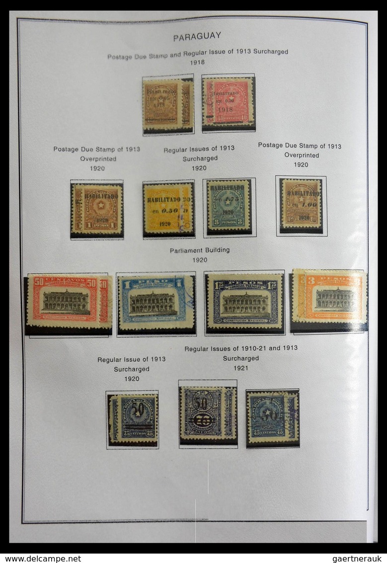 Paraguay: 1870-1964: Extensive, MNH, mint hinged and used collection Paraguay 1870-1964 in selfmade