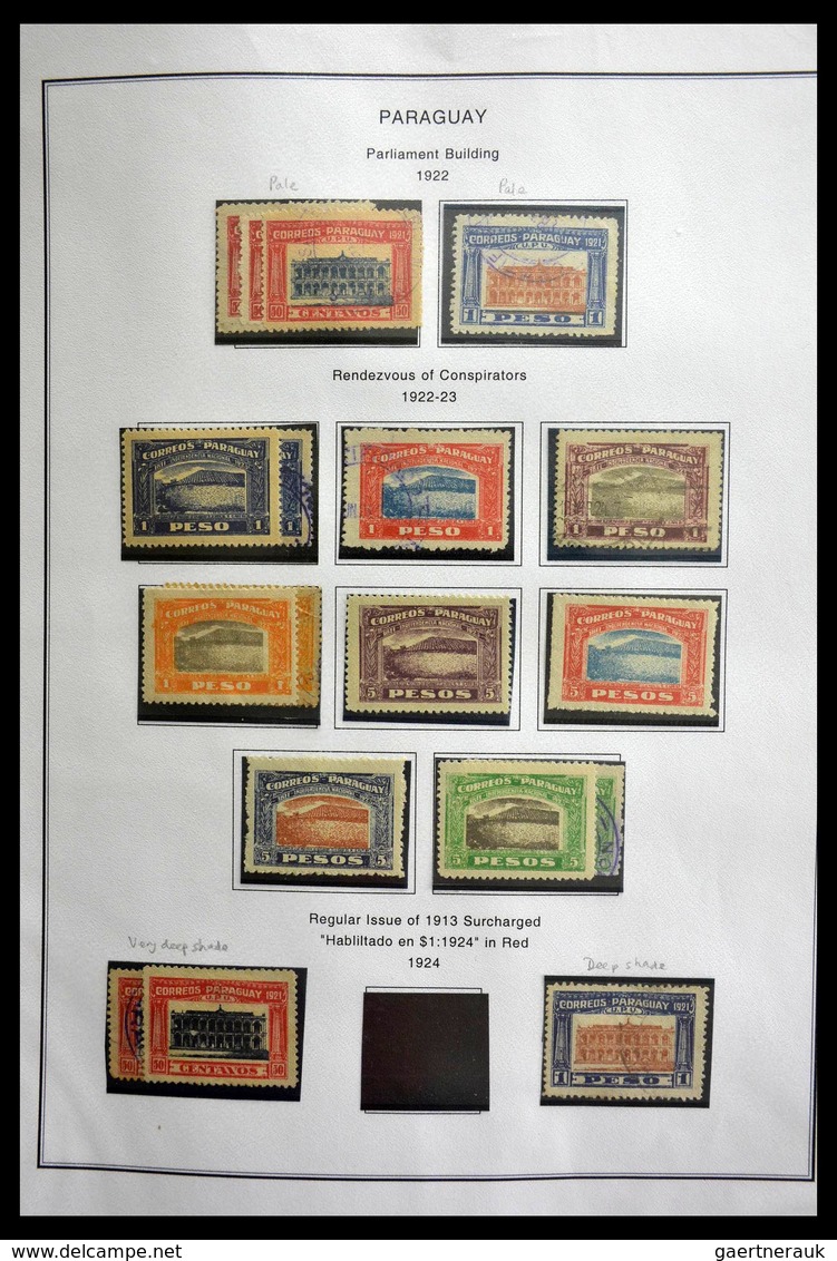 Paraguay: 1870-1964: Extensive, MNH, mint hinged and used collection Paraguay 1870-1964 in selfmade