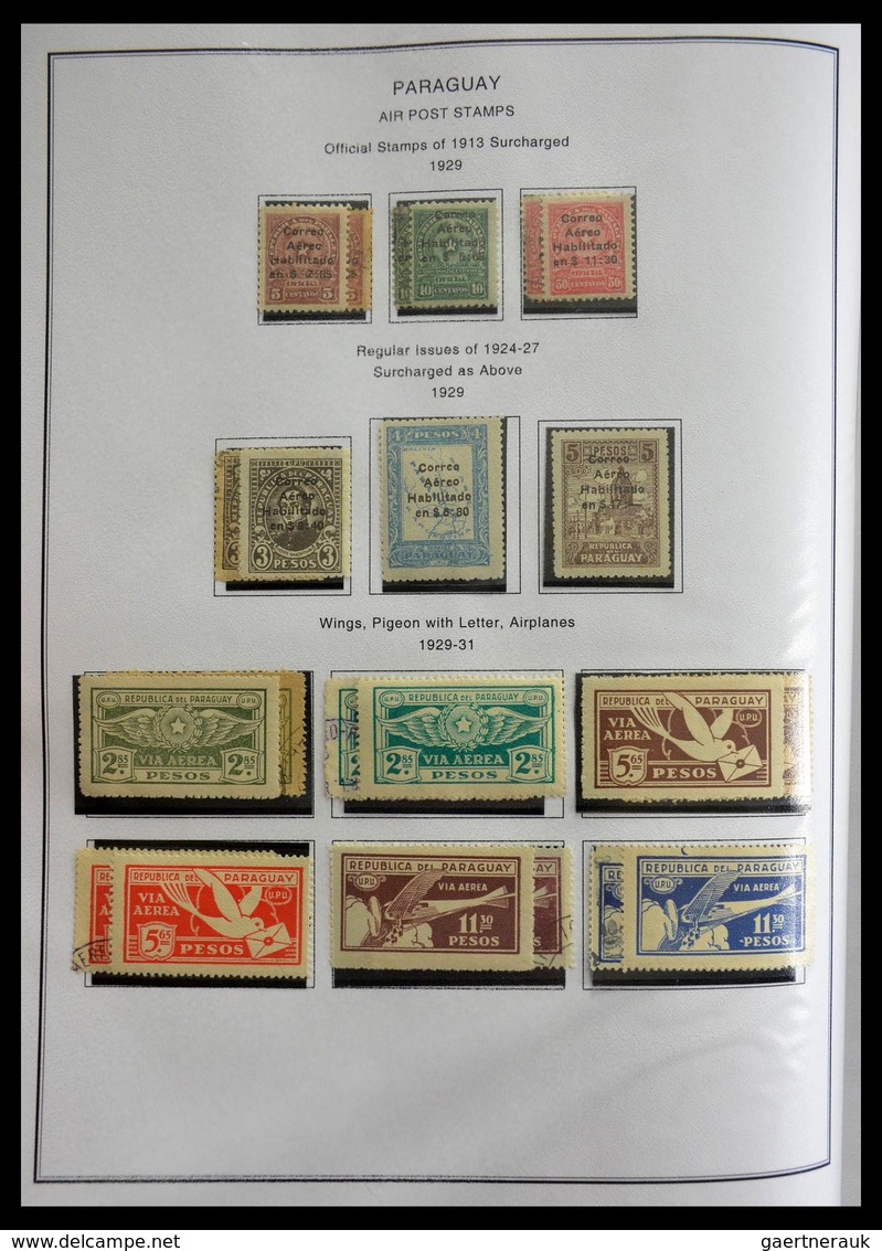 Paraguay: 1870-1964: Extensive, MNH, mint hinged and used collection Paraguay 1870-1964 in selfmade