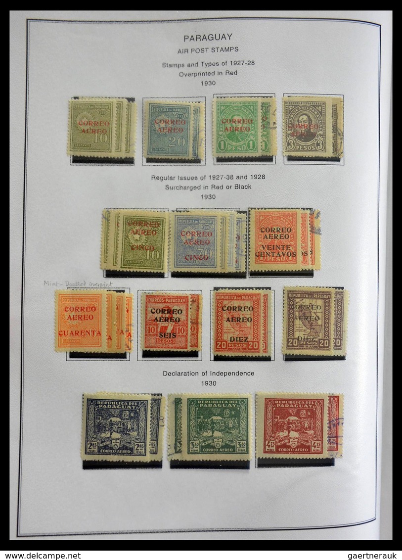 Paraguay: 1870-1964: Extensive, MNH, mint hinged and used collection Paraguay 1870-1964 in selfmade