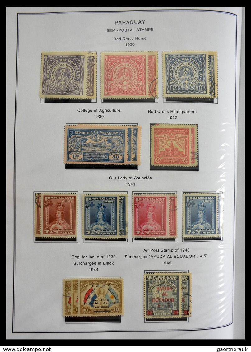 Paraguay: 1870-1964: Extensive, MNH, mint hinged and used collection Paraguay 1870-1964 in selfmade