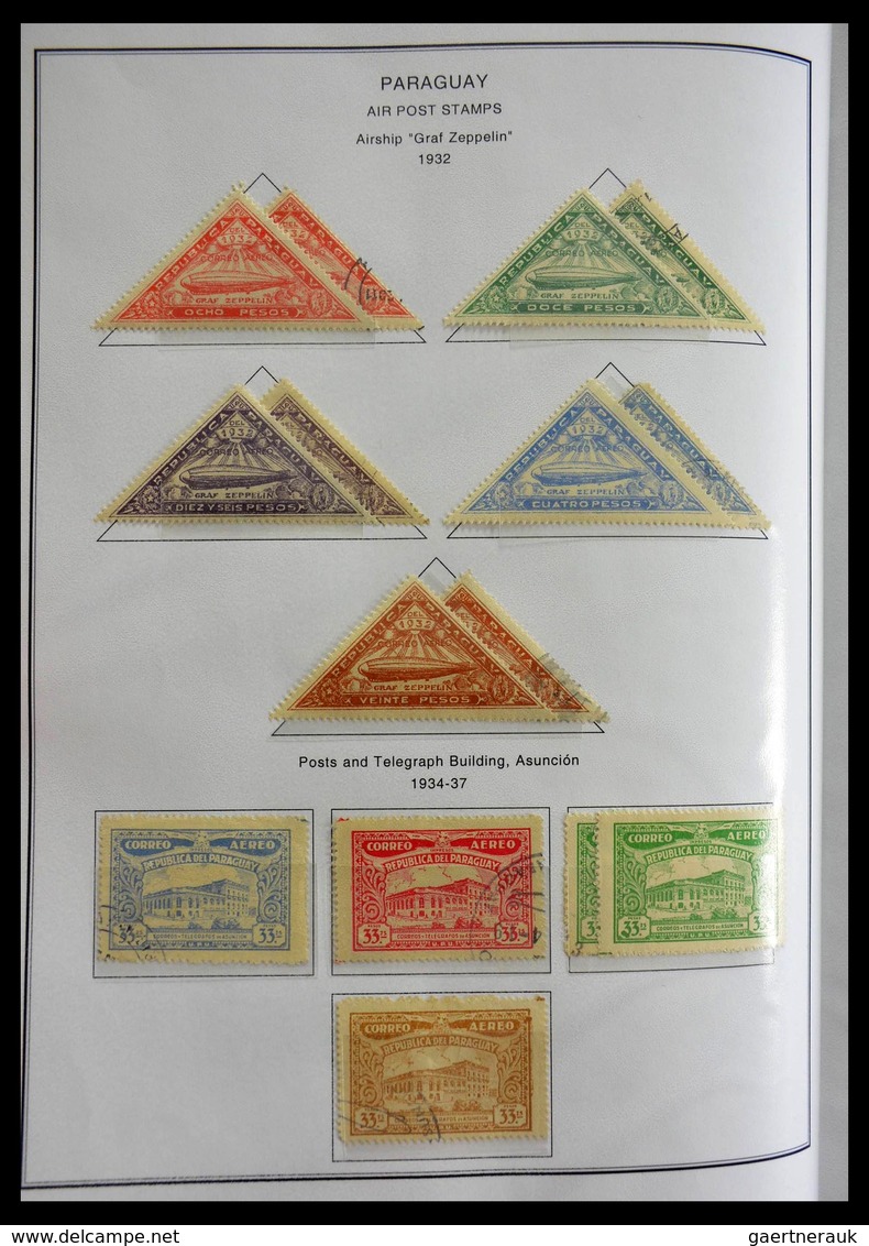 Paraguay: 1870-1964: Extensive, MNH, mint hinged and used collection Paraguay 1870-1964 in selfmade