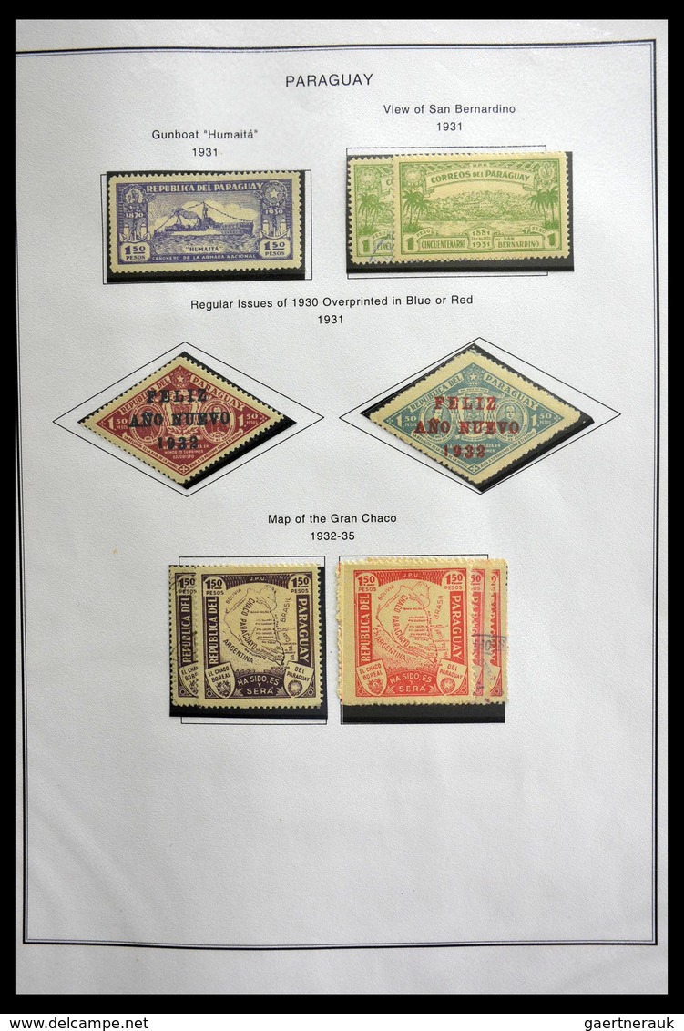 Paraguay: 1870-1964: Extensive, MNH, mint hinged and used collection Paraguay 1870-1964 in selfmade
