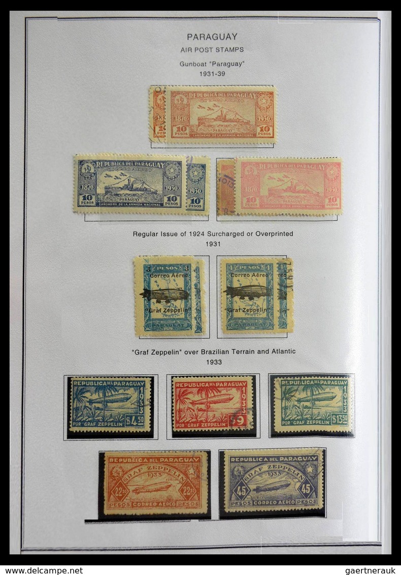 Paraguay: 1870-1964: Extensive, MNH, mint hinged and used collection Paraguay 1870-1964 in selfmade