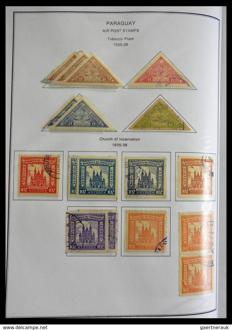 Paraguay: 1870-1964: Extensive, MNH, mint hinged and used collection Paraguay 1870-1964 in selfmade