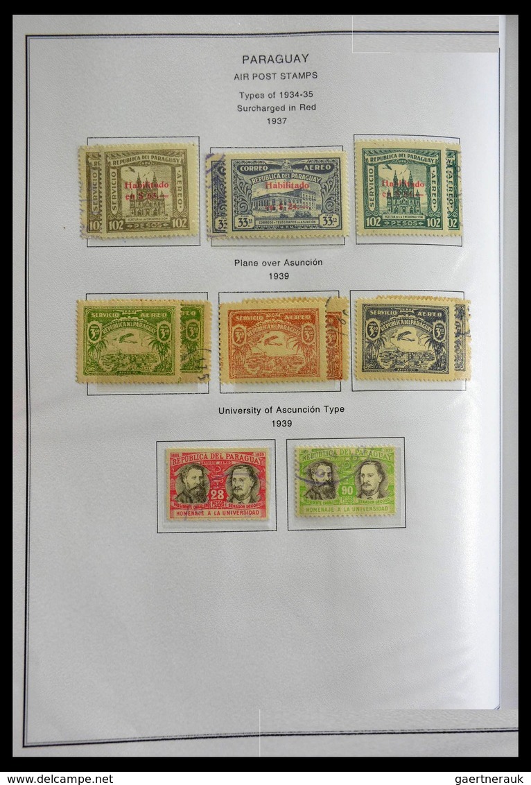 Paraguay: 1870-1964: Extensive, MNH, mint hinged and used collection Paraguay 1870-1964 in selfmade