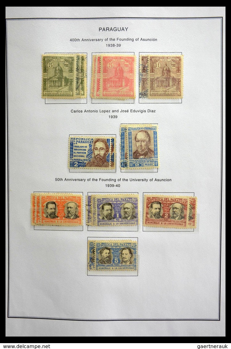 Paraguay: 1870-1964: Extensive, MNH, mint hinged and used collection Paraguay 1870-1964 in selfmade