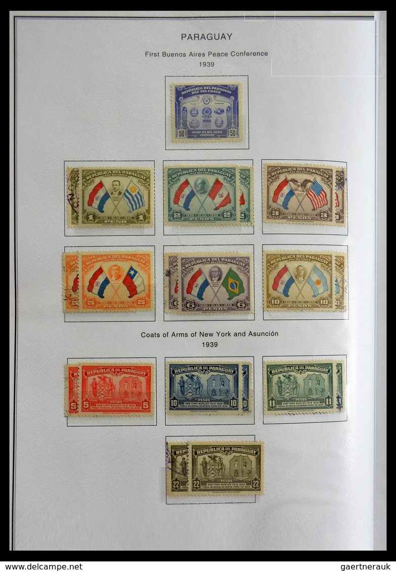 Paraguay: 1870-1964: Extensive, MNH, mint hinged and used collection Paraguay 1870-1964 in selfmade