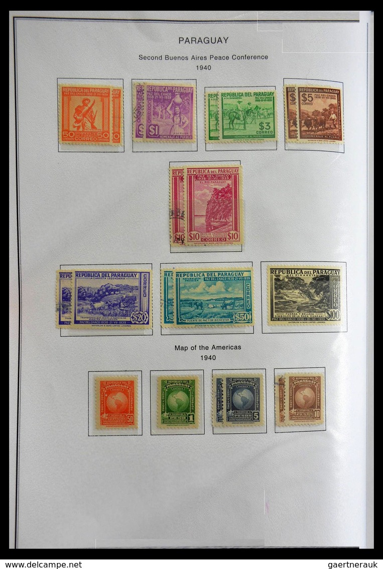 Paraguay: 1870-1964: Extensive, MNH, mint hinged and used collection Paraguay 1870-1964 in selfmade